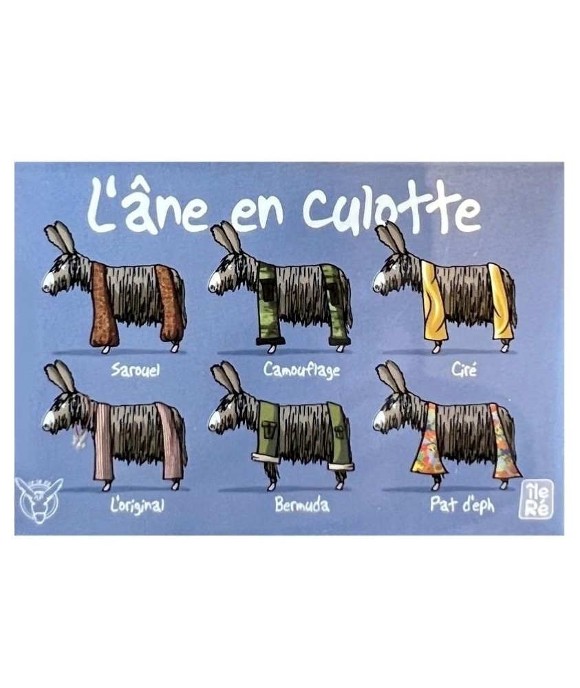 Magnet Souvenir les Ânes en Culottes de l' Ile de Ré