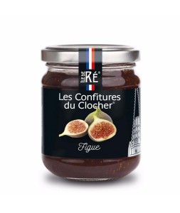 Un pot de confiture extra aux Figues par les Confitures du Clocher , artisan confiturier à Ars en Ré