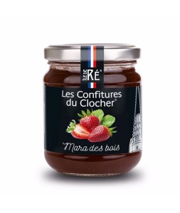 Confiture artisanale du Clocher au parfum Fraises Mara Des Bois