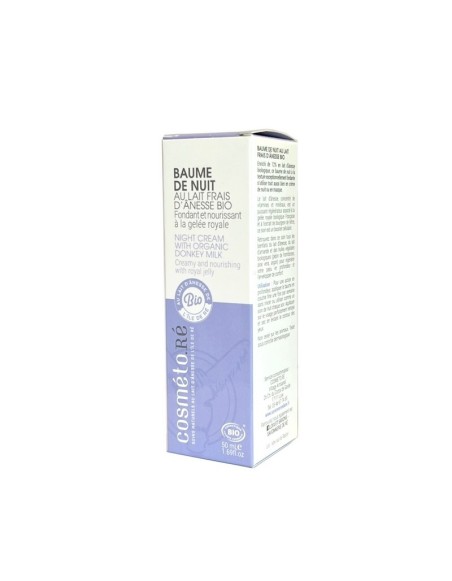 Soin Cométique Bio - Baume Nuit Lait Ânesses Frais Ile De Ré