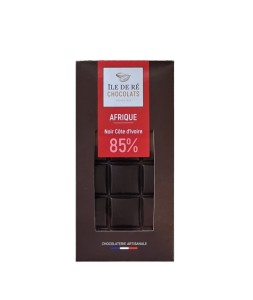 Tablette de  Chocolat Noir 85%  - Origine Côte d' Ivoire Afrique