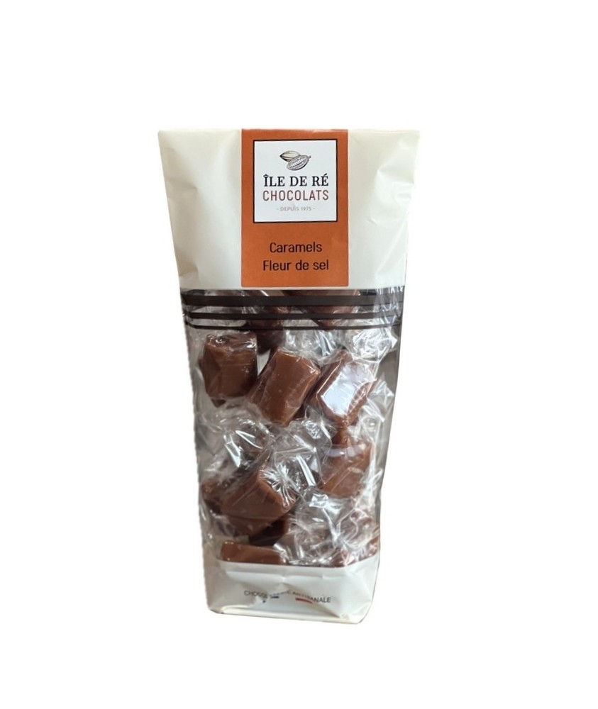 Caramels au Beurre AOP Charentes Poitou & Fleur De Sel de l' Ile De Re, spécialités artisanales de la Maison Ile De Ré Chocolats