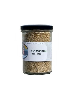Un pot de Gomasio Bio produit par Terre Saline