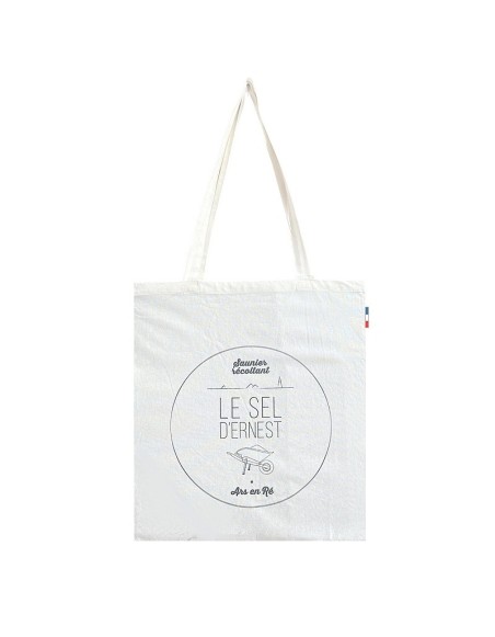 Le Tote bag du saunier producteur récoltant indépendant LE SEL D'ERNEST à Ars en Ré