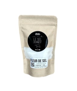 Sachet Kraft naturel de Fleur de Sel du Marais Salant d'Ernest à Ars en Ré