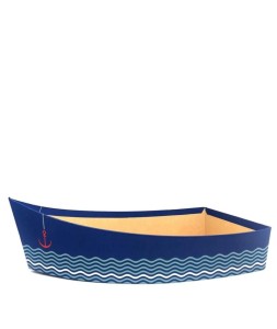 Corbeille composition Cadeau stylée Bateau, thème Mer et Océan