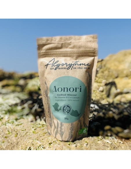 Les Algues Aonori de l' Ile de Ré, riches protéines,  calcium , vitamine B12, Fer , véritable cocktail minceur