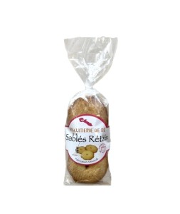 Un Sachet de sablés, biscuits au Naturel, pur beurre AOP Charentes Poitou, terroir Île de Ré