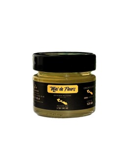 Miel de Fleurs de l' Ile  de Ré, de champs de Fleurs Sauvages, pot 125g