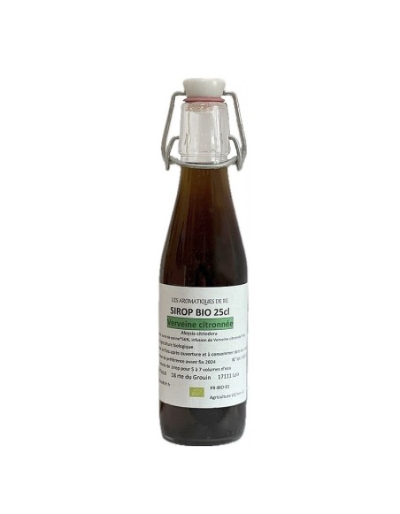 Sirop Verveine Citronnée Bio par les Aromatiques de Ré