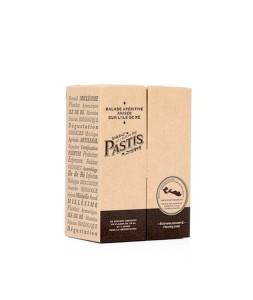 Le coffret cadeau Pastis bio de l' Île de Ré et son verre vintage officiel