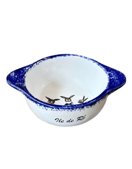 Bol à anses, cadeau souvenir de l' Ile De Ré, Les Ânes en Culotte